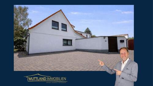 Titelbild - Wohnen, Arbeiten oder Vermieten - Großzügiges Doppelhaus mit separatem Praxisgebäude in Stralsund