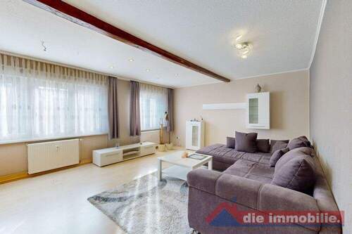 Heller Wohnbereich der Wohneinheit 3 - 