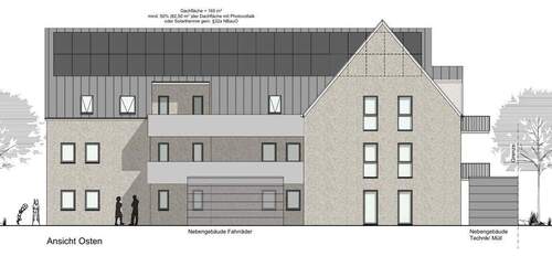 Ansicht Osten - Etagenwohnung mit 63,20 m&sup2; in Moormerland zum Kaufen
