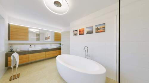 Badezimmer - Einfamilienhaus mit 198,40 m&sup2; in Tauberbischofsheim zum Kaufen