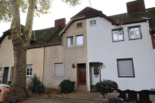 Vorderansicht.JPG - Schönes altes Zechenhaus, sanierungsbedürftig mit Potenzial