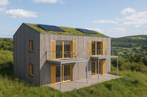 Doppelhaus KI generiert - Grundstück zum Kaufen in Alsenz