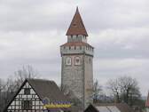 Blick zum gemalten Turm - Etagenwohnung mit 84,70 m&sup2; in Ravensburg zum Kaufen