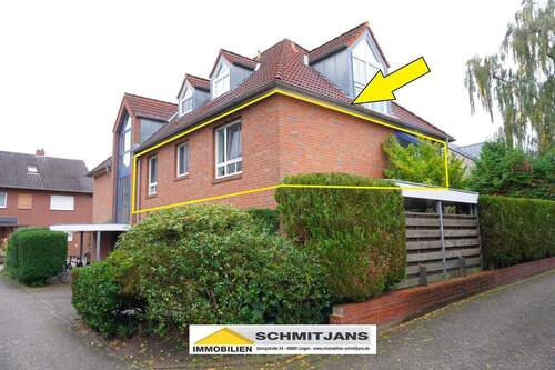 Außenansicht - 3 Zimmer Etagenwohnung zur Miete in Lingen (Ems)