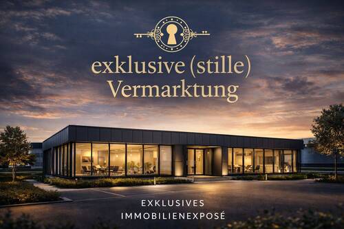 Exklusives Immobilienexposé bei Dämmerung - Exklusive, sichtbare Gewerbeimmobilie mit Top-Anbindung in Northeim