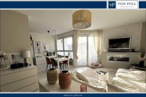 Bild 1 - Modernes 2-Zimmer-Apartment, Fußbodenheizung, EBK, S-W Balkon, TG-Stellplatz in ruhiger Wohnlage