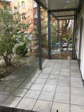 Terrasse - 2 Zimmer Etagenwohnung in Nürnberg