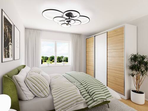 Visualisierung Schlafzimmer - Doppelhaushälfte mit 124,00 m² in Kamen zum Kaufen