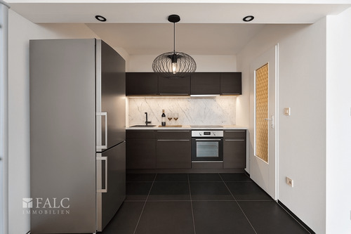 Küche Einrichtungsbeispiel - 3 Zimmer Etagenwohnung in Miesbach