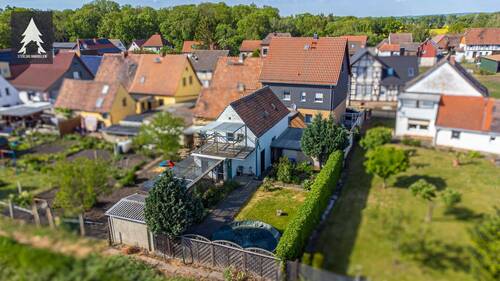 Luftaufnahme - Doppelhaushälfte mit 110,00 m² in Huy zum Kaufen