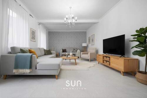 HELLES WOHNZIMMER- (visualisiert) - 5 Zimmer Einfamilienhaus zum Kaufen in Mörfelden-Walldorf