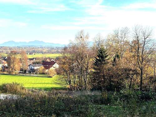 Blick Richtung bayerischer Bergkulisse - Ein Baugrundstück mit besonders schönem Bergblick