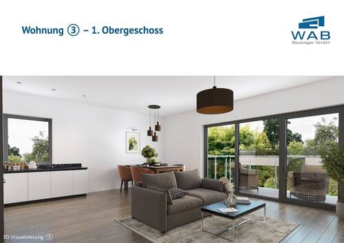 Ebermayerstr. 2 - WHG 3 - 01.jpg - 2-Zimmer Neubau Luxuswohnung (3), mit 2 Balkonen