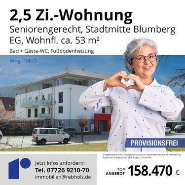 Wohnungen Blumberg Whg106-2 003.JPG - Ihr neues Zuhause in Blumberg – 2,5 Zi, 53 m², Erstbezug