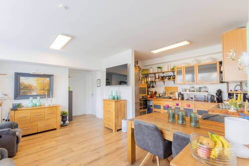 Wohnungsbeispiel 1 (Wohn- & Esszimmer mit offener Küche) - Mehrfamilienhaus, Wohnhaus zum Kaufen in Sundern (Sauerland)