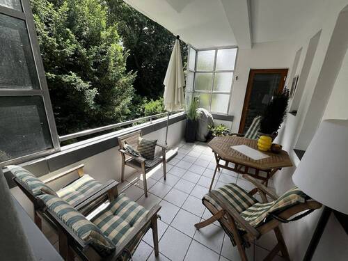 Balkon mit Zugang zum Schlaf- und Wohnzimmer.jpg - sanierte 5 - Zimmer Wohnung mit Balkon, Dortmund Mitte