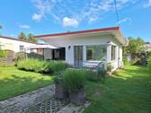 Ansicht - 160 m Luftlinie zum Strand - Ferienhaus mit Gastherme am Strelasund in Stahlbrode