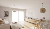 In dem hell erleuchteten Wohnzimmer kommt die ganz - 3 Zimmer Etagenwohnung zum Kaufen in Germersheim