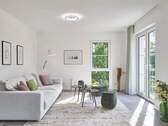 Beispiel-Wohnzimmer - 5 Zimmer Doppelhaushälfte zum Kaufen in München