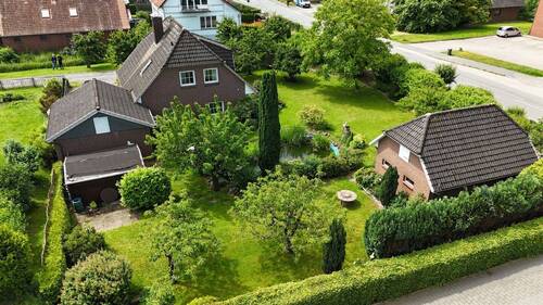 Luftansicht - 4 Zimmer Einfamilienhaus zum Kaufen in Jork