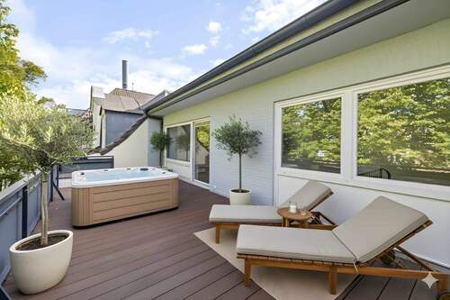 Dachterasse Schlafzimmer 3D Möbel - Etagenwohnung mit 92,30 m&sup2; in Hamburg zum Kaufen