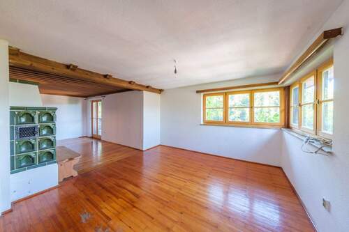 Essbereich mit Kamin - Grundstück in Tegernsee / Leeberg zum Kaufen