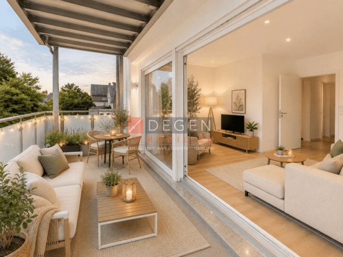 Balkon und Essbereich - Erstbezug: 4-Zimmerwohnung im 1.OG mit Balkon und 1 Außenstellplatz in Huckarde!