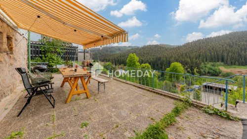 Terrasse 2 - Kleines Einfamilienhaus mit schönem Ausblick und Garagen