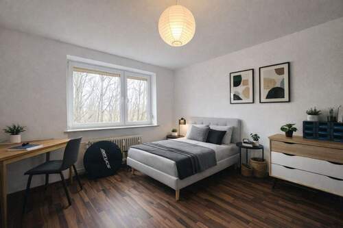 Schlafzimmer - Etagenwohnung mit 81,40 m&sup2; in München zum Kaufen
