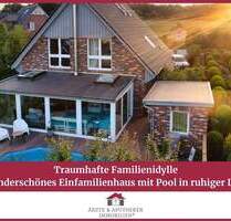 Wunderschönes Einfamilienhaus mit Pool in ruhiger Lage von Nenndorf! - Rosengarten