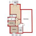 Der Wohnungsgrundriss - 3 Zimmer Etagenwohnung zum Kaufen in Aschersleben