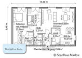SH-100-B-Variante-B-Erdgeschoss - 3 Zimmer Einfamilienhaus in Kitzscher / Thierbach