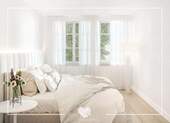 sonniges Schlafzimmer - (1) 3,5-ZI.-WOHNUNG: ERSTBEZUG, ZENTRAL GELEGEN