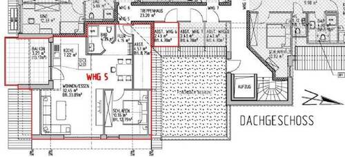 DG-WHG 5 - Energieeffiziente 2-Zimmer-Dachgeschosswohnung mit Balkon