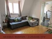  Wohnzimmer - Wohnen mit Charme - Modern sanierte 2-Zimmer Wohnung direkt in Dinkelsbühl