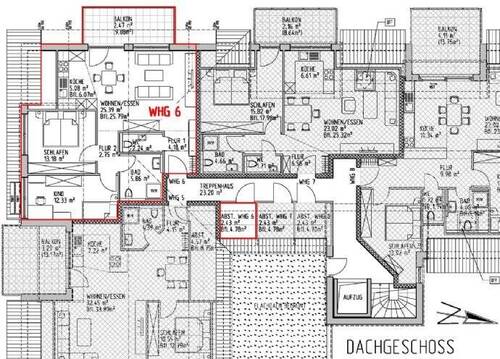 DG-WHG 6 - Energieeffiziente 3-Zimmer-Dachgeschosswohnung mit Balkon