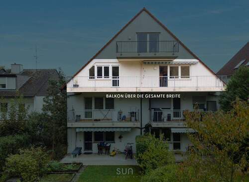BALKON GEHT ÜBER GESAMTE BREITE - 4 Zimmer Etagenwohnung in Offenbach am Main
