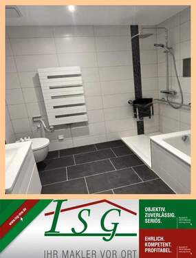 Bad - Exklusivität garantiert! Barrierefreies Wohnen am Markt - inkl. EBK - eigener Terrassenanteiil! AB SOFORT