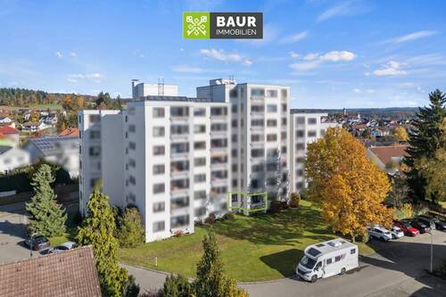 Luftaufnahme - 360° I Ihr Investment in Aulendorf - komfortable Erdgeschosswohnung mit Aufzug