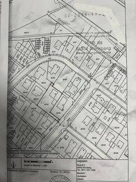 Lageplan - Grundstück in Nürnberg zum Kaufen