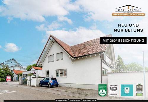NEU&NUR bei PellRich Objekt 944 - KINDHEITSTRAUM: Mehrfamilienhaus mit vier Einheiten in Stutensee-Büchig