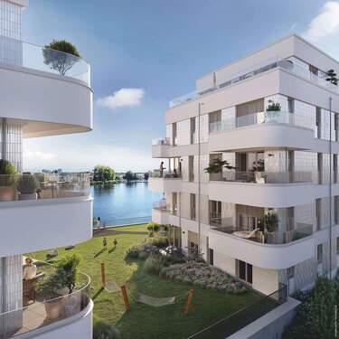 Außenvisualisierung_1 - Attraktive 4 Zimmer-Wohnung mit ca. 94m² samt Badewanne, Dusche , Gäste-WC und Balkon