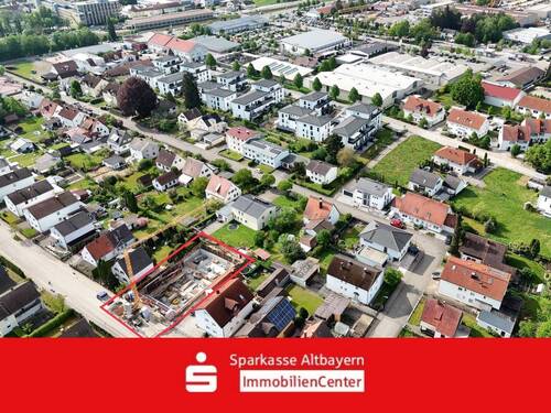Luftbild mit Einkaufsmöglichkeiten - Dachgeschosswohnung mit Charme - 364.150,00&nbsp;EUR Kaufpreis, ca.&nbsp; 61,40&nbsp;m&sup2;&nbsp;Wohnfl&auml;che