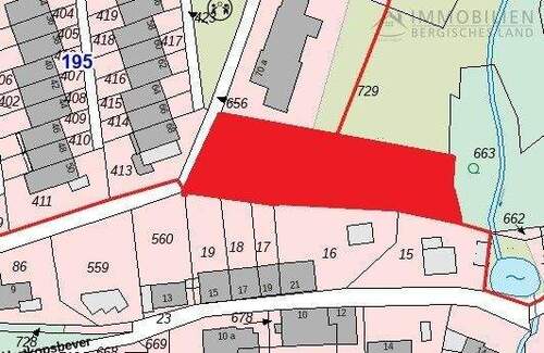 Lageplan - Grundstück in Hückeswagen