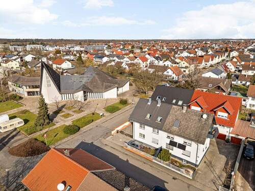 Außenansicht - Mehrfamilienhaus, Wohnhaus mit 144,60 m&sup2; in Stutensee zum Kaufen