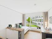 Wohnbereich - 1 Zimmer Etagenwohnung zur Miete in Frankfurt am Main