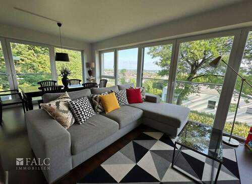 Wohnzimmer - Etagenwohnung mit 108,00 m&sup2; in Hennef zum Kaufen