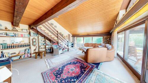 Wohnzimmer im Untergeschoss - 6 Zimmer Einfamilienhaus in Eichstätt