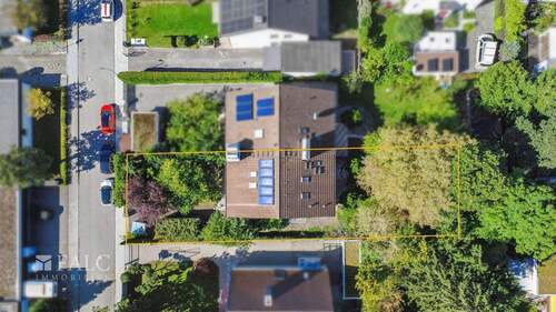 Drohnenansicht - 6 Zimmer Doppelhaushälfte in Ottobrunn