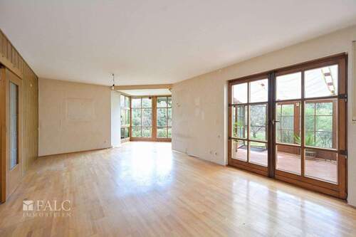 Wohnzimmer - Doppelhaushälfte mit 162,70 m&sup2; in Ottobrunn zum Kaufen